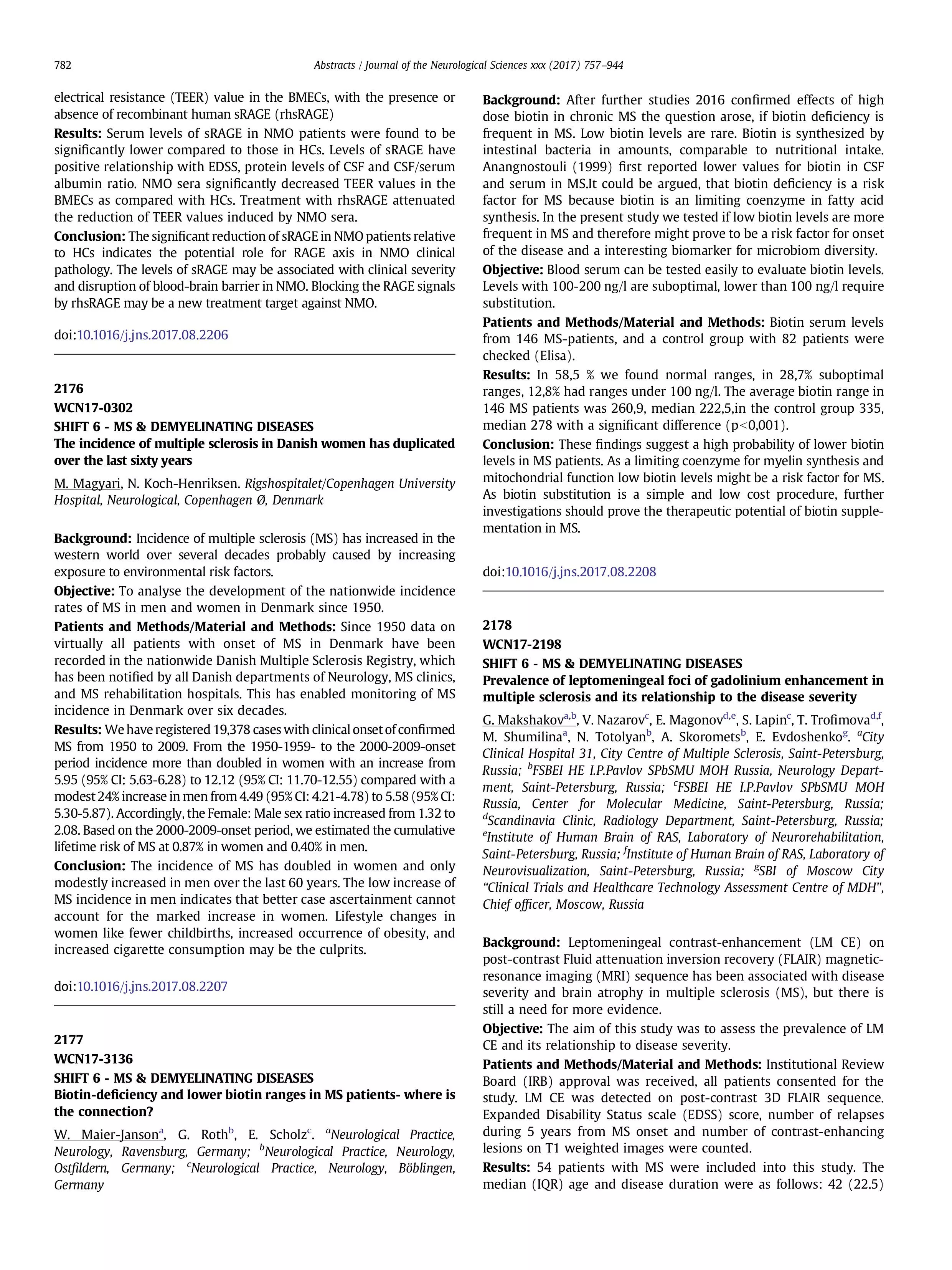 Prevalence of leptomeningeal foci of gadolinium enhancement in multiple sclerosis and its relationship to the disease severity